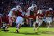 PASADENA, CA - JANUARY 01: Running back Montee Ball #28 of the Wisconsin Badgers scores on a 10-yard touchdown run in the second quarter against the Stanford Cardinal in the 99th Rose Bowl Game Presented by Vizio on January 1, 2013 at the Rose Bowl in Pasadena, California. (Photo by Harry How/Getty Images)