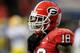 ATLANTA, GA - DECEMBER 03: Bacarri Rambo #18 of the Georgia Bulldogs against the LSU Tigers during the 2011 SEC Championship Game at Georgia Dome on December 3, 2011 in Atlanta, Georgia. (Photo by Kevin C. Cox/Getty Images)