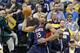 INDIANAPOLIS, IN - APRIL 21: Al Horford #15 of the Atlanta Hawks grabs a rebound against the Indiana Pacers during Game One of the Eastern Conference Quarterfinals of the 2013 NBA Playoffs at Bankers Life Fieldhouse on April 21, 2013 in Indianapolis, Indiana. NOTE TO USER: User expressly acknowledges and agrees that, by downloading and or using this photograph, User is consenting to the terms and conditions of the Getty Images License Agreement. (Photo by Andy Lyons/Getty Images)