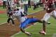 HOUSTON, TX - SEPTEMBER 08: Quinton Patton #4 of the Louisiana Tech Bulldogs makes a one handed catch in the corner of the endzone as he beats D.J. Hayden #2 of the Houston Cougars on the play at Robertson Stadium on September 8, 2012 in Houston, Texas. Officials ruled that Patton was out of bounds on the play. Louisiana Tech Bulldogs defeated the Houston Cougars 56-49. (Photo by Bob Levey/Getty Images)