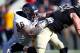 Oct 13, 2012; West Point, NY, USA; Kent State Golden Flashes offensive lineman Brian Winters blocks Army Black Knights linebacker Nate Combs (22) at Michie Stadium. Mandatory Credit: Danny Wild-USA TODAY Sports