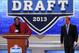 Former Washington Redskins linebacker Lavar Arrington brings the selection front and center to begin the team's 2013 NFL Draft.