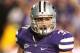 Nov 12, 2011; Manhattan, KS, USA; Kansas State Wildcats fullback Braden Wilson (37) waits for action to resume during a 53-50 four-overtime win over the Texas A&M Aggies at Bill Snyder Family Stadium. Mandatory Credit: Scott Sewell-USA TODAY Sports