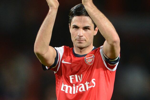 Mikel Arteta in Lineup vs. Man U