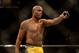 Jul. 7, 2012; Las Vegas, NV, USA; UFC fighter Anderson Silva celebrates after defeating Chael Sonnen (not pictured) during a middleweight bout in UFC 148 at the MGM Grand Garden Arena. Mandatory Credit: Mark J. Rebilas-USA TODAY Sports
