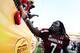 TAMPA, FL - JANUARY 1: Defensive end Jadeveon Clowney #7 of the South Carolina Gamecocks celebrates after a 33 - 28 victory against the Michigan Wolverines in the Outback Bowl January 1, 2013 at Raymond James Stadium in Tampa, Florida. (Photo by Al Messerschmidt/Getty Images)