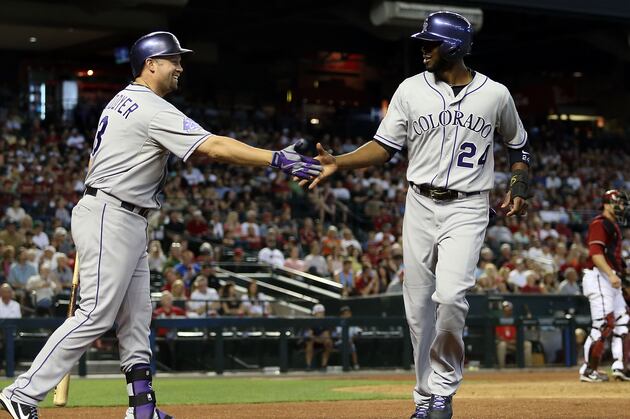 Parra Triples, Scores Twice in D-Backs' Victory