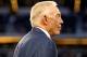 ARLINGTON, TX - OCTOBER 01: Team owner Jerry Jones of the Dallas Cowboys looks on against the Chicago Bears at Cowboys Stadium on October 1, 2012 in Arlington, Texas. (Photo by Tom Pennington/Getty Images)