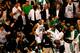 BOSTON - JUNE 05: Paul Pierce #34 of the Boston Celtics returns to the court after being taken off in a wheelchair in the third quarter of Game One of the 2008 NBA Finals against the Los Angeles Lakers on June 5, 2008 at TD Banknorth Garden in Boston, Massachusetts. NOTE TO USER: User expressly acknowledges and agrees that, by downloading and/or using this Photograph, user is consenting to the terms and conditions of the Getty Images License Agreement. (Photo by Kevin C. Cox/Getty Images)
