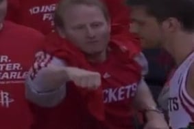 Fan Gets Left Hanging by Chandler Parsons