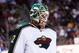 Apr 27, 2013; Denver, CO, USA; Minnesota Wild goalie Niklas Backstrom (32) during the second period against the Minnesota Wild at the Pepsi Center. Mandatory Credit: Chris Humphreys-USA TODAY Sports