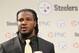 April 26, 2013; Pittsburgh, PA, USA; Pittsburgh Steelers linebacker Jarvis Jones speaks after being introduced at the UPMC Sports Complex as the Steelers number one pick in the first round of the 2013 NFL Draft. Mandatory Credit: Charles LeClaire-USA TODAY Sports