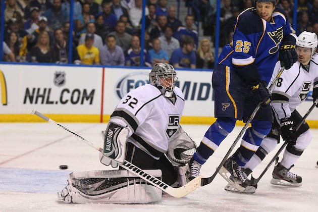 Outhustled Kings Fall to St. Louis, 2-1, in Overtime of Game 1