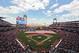 PHILADELPHIA, PA - APRIL 09: A C-130 does a flyover during the national anthem before the game between the Miami Marlins and Philadelphia Phillies during the home opener at Citizens Bank Park on April 9, 2012 in Philadelphia, Pennsylvania. (Photo by Drew Hallowell/Getty Images)