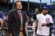 CHICAGO, IL - APRIL 16: Chicago Cubs owner Tom Ricketts (L) stands on the field with the Rev. Jesse Jackson Sr. before a between the Chicago Cubs and the Texas Rangers at Wrigley Field on April 16, 2013 in Chicago, Illinois. All uniformed team members are wearing jersey number 42 in honor of Jackie Robinson Day. (Photo by Brian Kersey/Getty Images)