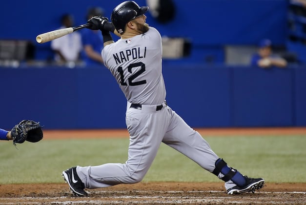 Napoli Powers Sox 10-1 Rout of Blue Jays