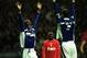 Kevin Campbell celebrates a rare goal at Anfield