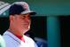 BOSTON, MA - APRIL 8: Manager John Farrell of the Boston Red Sox waits in the dugout during introductions prior to the Opening Day game against the Baltimore Orioles on April 8, 2013 at Fenway Park in Boston, Massachusetts. (Photo by Jared Wickerham/Getty Images)