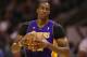 SAN ANTONIO, TX - APRIL 21: Dwight Howard #12 of the Los Angeles Lakers during Game One of the Western Conference Quarterfinals of the 2013 NBA Playoffs at AT&T Center on April 21, 2013 in San Antonio, Texas. NOTE TO USER: User expressly acknowledges and agrees that, by downloading and or using this photograph, User is consenting to the terms and conditions of the Getty Images License Agreement. (Photo by Ronald Martinez/Getty Images)