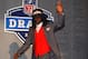 NEW YORK, NY - APRIL 26: Dre Kirkpatrick of Alabama waves a she walks on stage after he was selected #17 overall by the Cincinnati Bengals in the first round of during the 2012 NFL Draft at Radio City Music Hall on April 26, 2012 in New York City. (Photo by Al Bello/Getty Images)