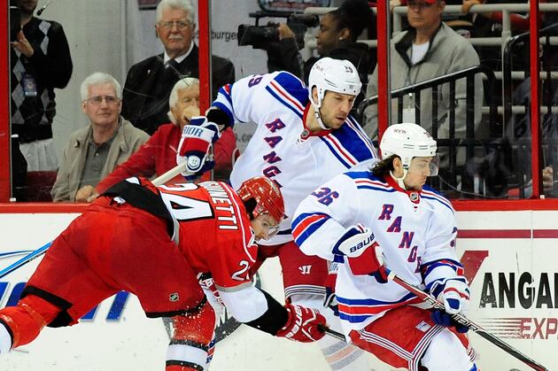 Injured Rangers Forward Ryane Clowe 'not Going to Rule out Playing in Game 2