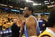 OAKLAND, CA - MAY 02: Andre Iguodala #9 of the Denver Nuggets leaves the court after losing to the Golden State Warriors during Game Six of the Western Conference Quarterfinals of the 2013 NBA Playoffs at ORACLE Arena on May 2, 2013 in Oakland, California. NOTE TO USER: User expressly acknowledges and agrees that, by downloading and or using this photograph, User is consenting to the terms and conditions of the Getty Images License Agreement. (Photo by Jed Jacobsohn/Getty Images)