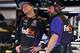 The pain is still evident in Denny Hamlin's back during Friday's practice at Talladega.