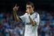 MADRID, SPAIN - MAY 04: Angel Di Maria of Real Madrid CF celebrates scoring their first goal during the La Liga match between Real Madrid CF and Real Valladolid CF at Estadio Santiago Bernabeu on May 4, 2013 in Madrid, Spain. (Photo by Gonzalo Arroyo Moreno/Getty Images)