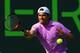 KEY BISCAYNE, FL - MARCH 29: Tommy Haas of Germany returns a shot to David Ferrer of Spain during the Mens Semi Final match on Day 12 of the Sony Open at the Crandon Park Tennis Center on March 29, 2013 in Key Biscayne, Florida. (Photo by Al Bello/Getty Images)