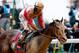 LOUISVILLE, KY - MAY 04: Joel Rosario atop Orb reacts after winning the 139th running of the Kentucky Derby at Churchill Downs on May 4, 2013 in Louisville, Kentucky. (Photo by Rob Carr/Getty Images)