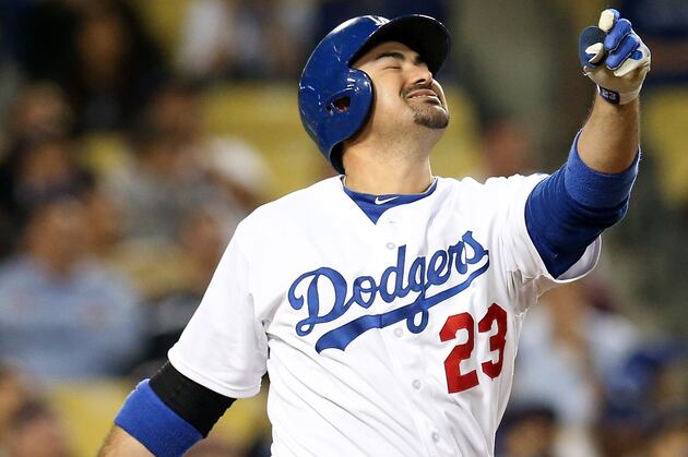 Adrian Gonzalez Scratched