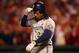 ST LOUIS, MO - OCTOBER 12: Rickie Weeks #23 of the Milwaukee Brewers reacts after he struck out in the top of the eighth inning against the St. Louis Cardinals during Game Three of the National League Championship Series at Busch Stadium on October 12, 2011 in St Louis, Missouri. (Photo by Dilip Vishwanat/Getty Images)