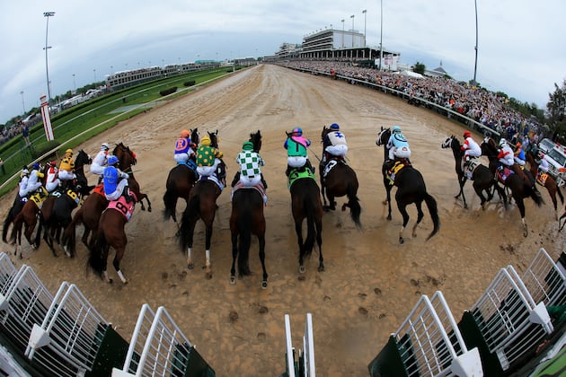 Handle Dips With Rainy Kentucky Derby Card