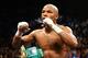 LAS VEGAS, NV - MAY 04: Floyd Mayweather Jr. celebrates his unanimous decision victory against Robert Guerrero in their WBC welterweight title bout at the MGM Grand Garden Arena on May 4, 2013 in Las Vegas, Nevada. (Photo by Al Bello/Getty Images)