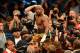 LAS VEGAS, NV - MAY 04: Floyd Mayweather Jr. celebrates his unanimous decision victory against Robert Guerrero in their WBC welterweight title bout at the MGM Grand Garden Arena on May 4, 2013 in Las Vegas, Nevada. (Photo by Ethan Miller/Getty Images)