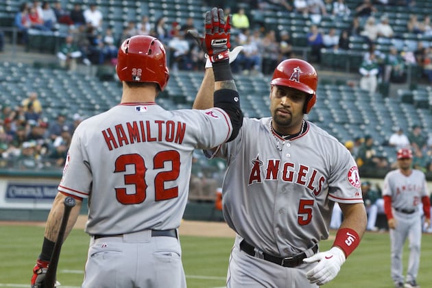 Sunday's Lineups: Pujols Out, Hamilton Returns