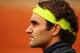 PARIS, FRANCE - JUNE 08: Roger Federer of Switzerland looks on during a break in his men's singles semi final match against Novak Djokovic of Serbia during day 13 of the French Open at Roland Garros on June 8, 2012 in Paris, France. (Photo by Clive Brunskill/Getty Images)