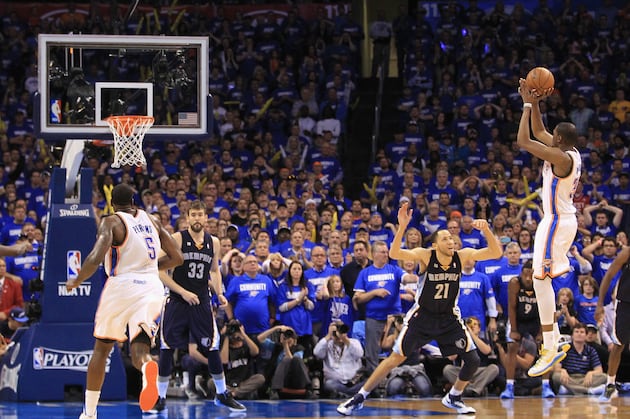 Thunder-Grizzlies Game 1 Video: Kevin Durant's Dagger Gamewinner