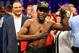 LAS VEGAS, NV - MAY 04: Floyd Mayweather Jr. celebrates his unanimous decision victory against Robert Guerrero in their WBC welterweight title bout at the MGM Grand Garden Arena on May 4, 2013 in Las Vegas, Nevada. (Photo by Al Bello/Getty Images)