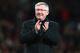 MANCHESTER, ENGLAND - APRIL 22: Sir Alex Ferguson, manager of Manchester United celebrates victory and winning the Premier League title after the Barclays Premier League match between Manchester United and Aston Villa at Old Trafford on April 22, 2013 in Manchester, England. (Photo by Alex Livesey/Getty Images)