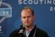 Feb 21, 2013; Indianapolis, IN, USA; Miami Dolphins general manager Jeff Ireland speaks at a press conference during the 2013 NFL Combine at Lucas Oil Stadium. Mandatory Credit: Brian Spurlock-USA TODAY Sports