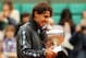 PARIS, FRANCE - JUNE 11: Rafael Nadal of Spain poses with the Coupe des Mousquetaires trophy in the men's singles final against Novak Djokovic of Serbia during day 16 of the French Open at Roland Garros on June 11, 2012 in Paris, France. (Photo by Matthew Stockman/Getty Images)