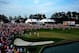 PONTE VEDRA BEACH, FL - MAY 13: A general view of the 18th green is seen as Matt Kuchar of the United States celebrates his two-stroke victory on the 18th hole during the final round of THE PLAYERS Championship held at THE PLAYERS Stadium course at TPC Sawgrass on May 13, 2012 in Ponte Vedra Beach, Florida. (Photo by Mike Ehrmann/Getty Images)