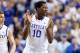 LEXINGTON, KY - MARCH 09: Archie Goodwin #10 of the Kentucky Wildcats celebrates during the game against the Florida Gators at Rupp Arena on March 9, 2013 in Lexington, Kentucky. (Photo by Andy Lyons/Getty Images)