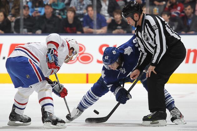 Tyler Bozak Accuses Boston Bruins of Cheating Better on Face-Offs