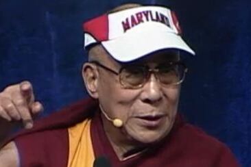 The Dalai Lama Wears a Terps Visor