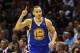 SAN ANTONIO, TX - MAY 06: Stephen Curry #30 of the Golden State Warriors celebrates a shot against the San Antonio Spurs during Game One of the Western Conference Semifinals of the 2013 NBA Playoffs at AT&T Center on May 6, 2013 in San Antonio, Texas. NOTE TO USER: User expressly acknowledges and agrees that, by downloading and or using this photograph, User is consenting to the terms and conditions of the Getty Images License Agreement. (Photo by Ronald Martinez/Getty Images)