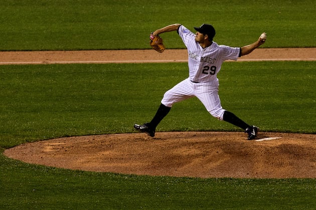 Rockies beat Yankees as CarGo homers, De La Rosa dominates on mound