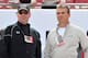 TAMPA, FL - DECEMBER 23: Ohio State coach Urban Meyer and former South Florida University coach Skip Holtz watch warmups before the Tampa Bay Buccaneers play against the St. Louis Rams December 23, 2012 at Raymond James Stadium in Tampa, Florida. (Photo by Al Messerschmidt/Getty Images)