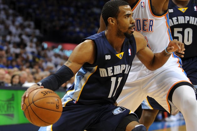 Mike Conley with the Elbow Jumper Dagger vs. Thunder
